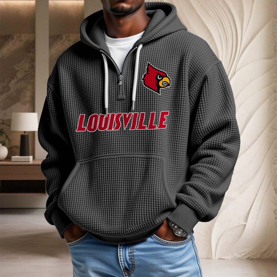 Louisville Cardinals Waffelstrick-Hoodie – Bild 2