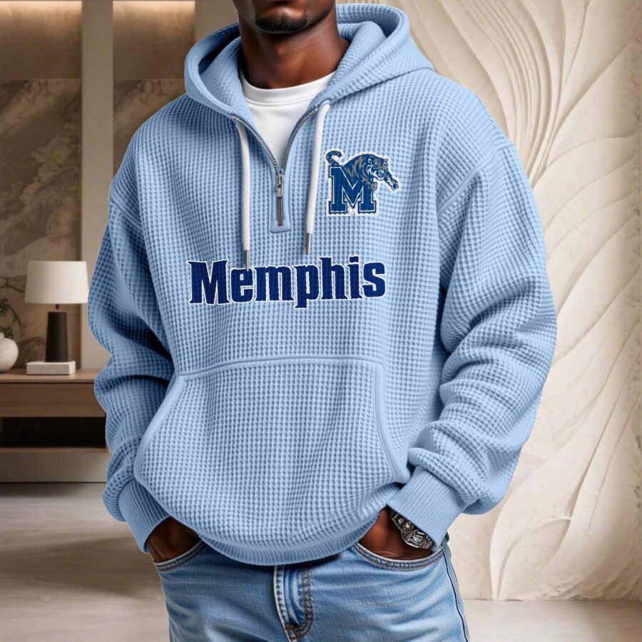 Memphis Tigers Waffelstrick-Hoodie – Bild 7