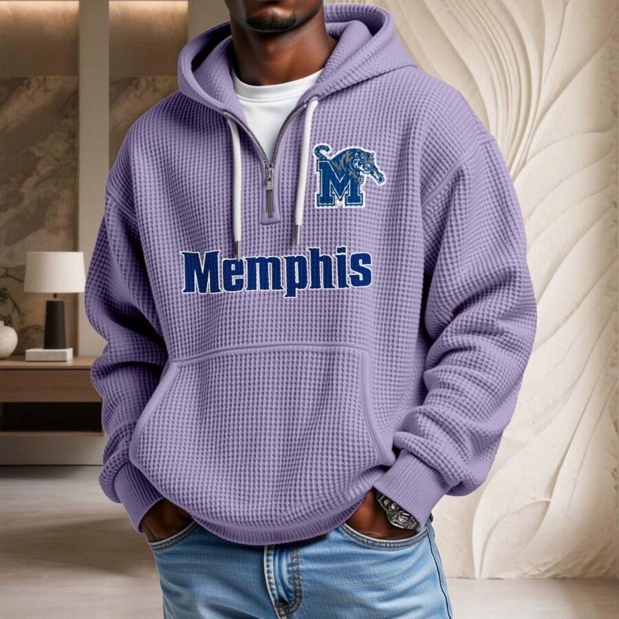 Memphis Tigers Waffelstrick-Hoodie – Bild 10