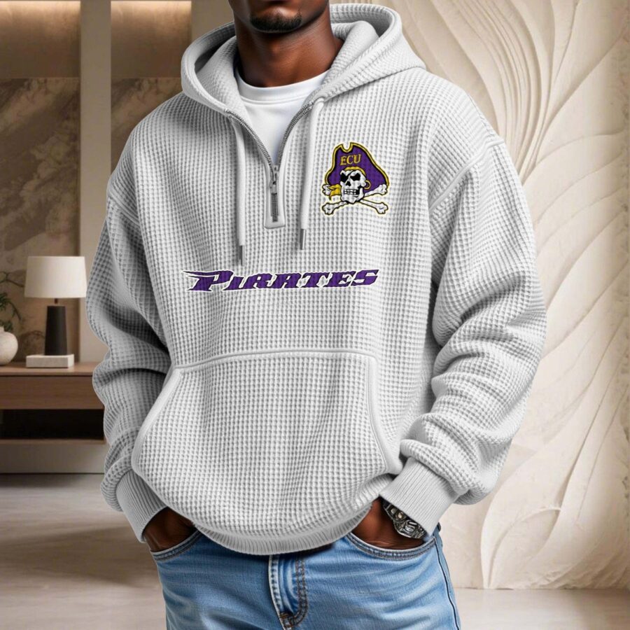 East Carolina Pirates Waffelstrick-Hoodie – Bild 2