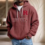 Rutgers Scarlet Knights Waffelstrick-Hoodie