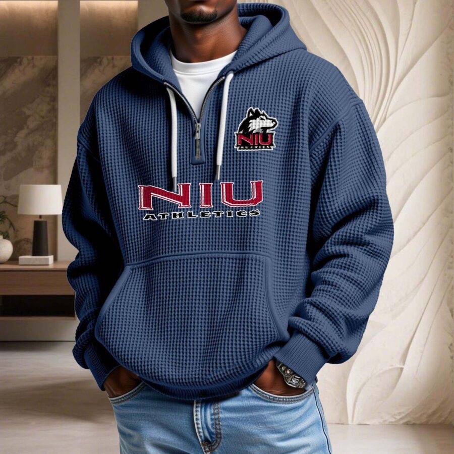 Northern Illinois Huskies Waffelstrick-Hoodie – Bild 4
