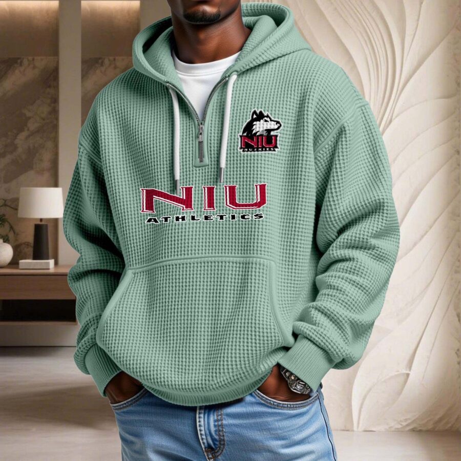 Northern Illinois Huskies Waffelstrick-Hoodie – Bild 8