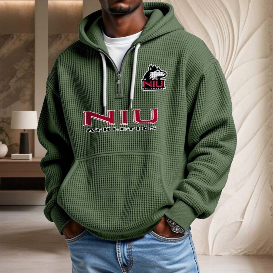 Northern Illinois Huskies Waffelstrick-Hoodie – Bild 9