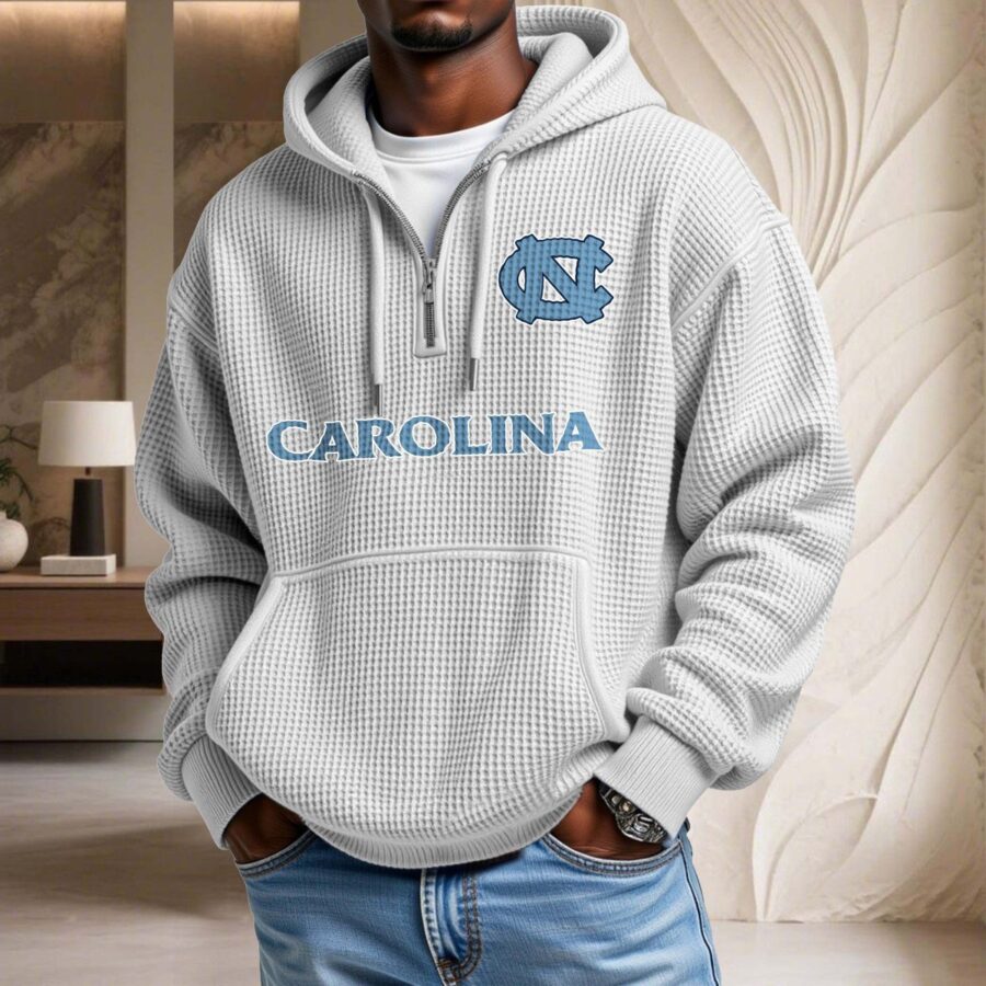 North Carolina Tar Heels Waffelstrick-Hoodie – Bild 3