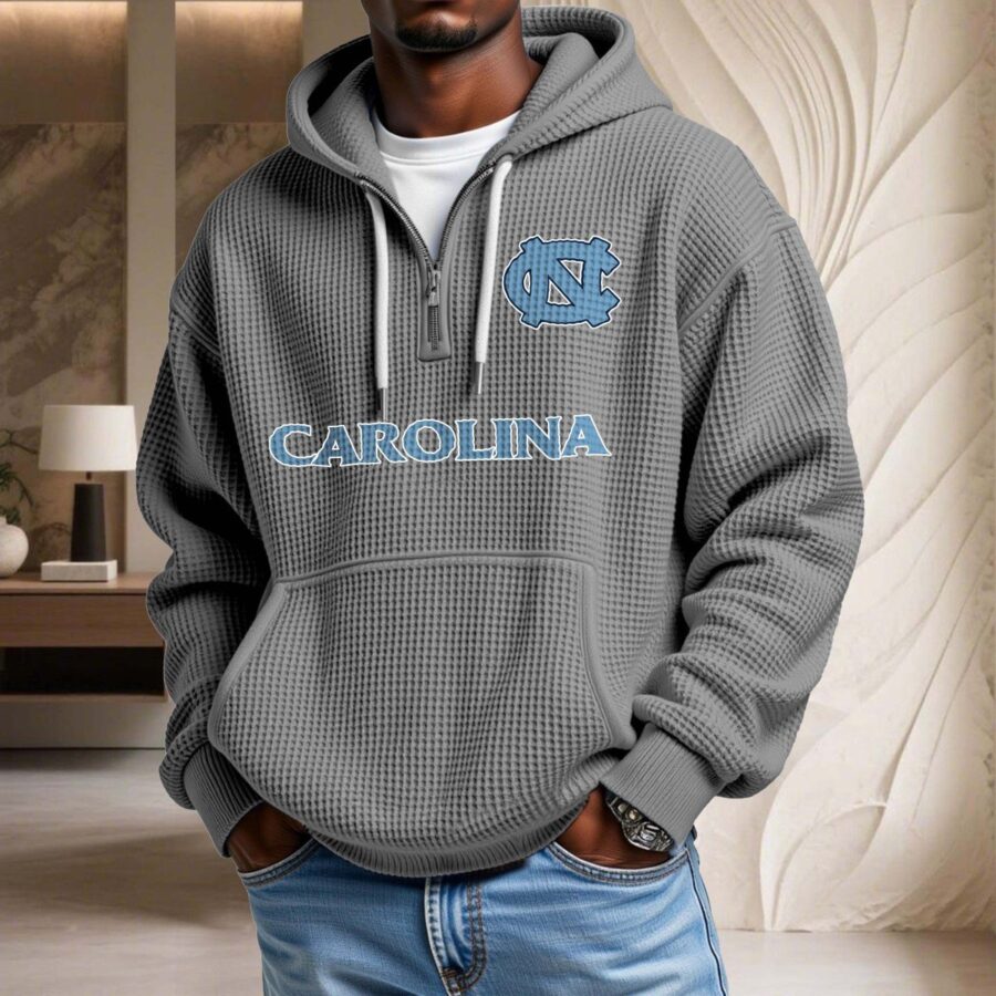 North Carolina Tar Heels Waffelstrick-Hoodie – Bild 7