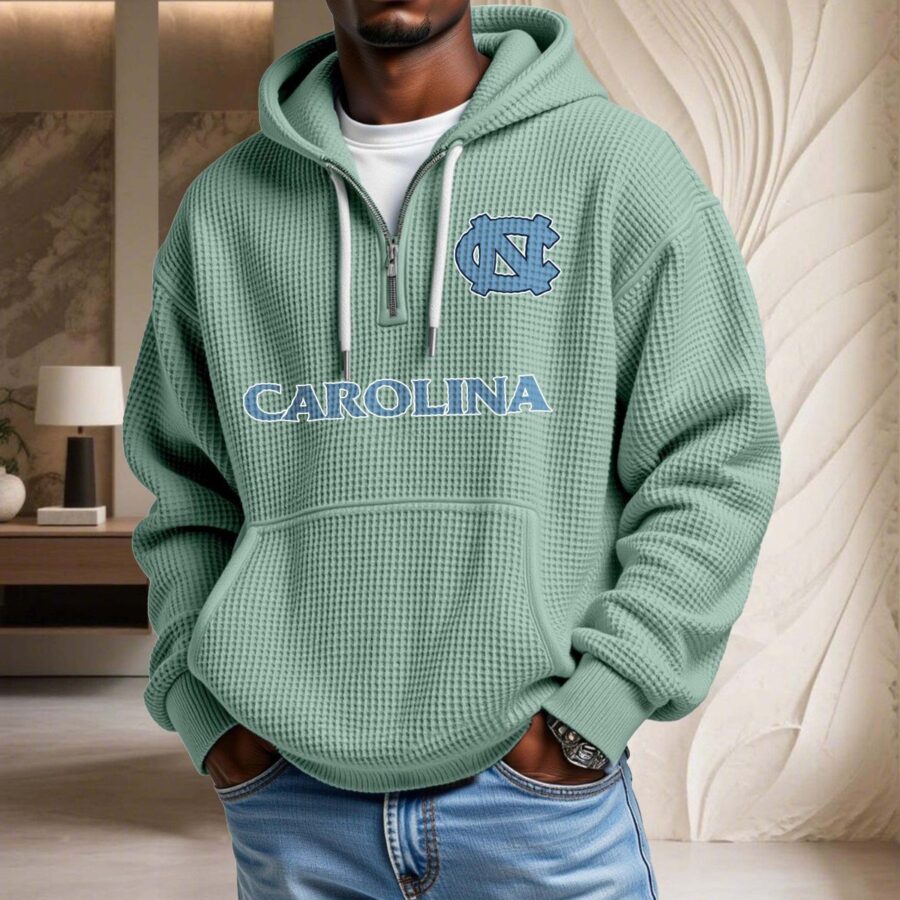 North Carolina Tar Heels Waffelstrick-Hoodie – Bild 8