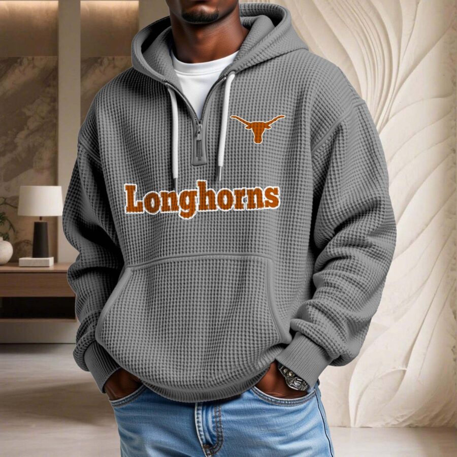Texas Longhorns Waffelstrick-Hoodie – Bild 6