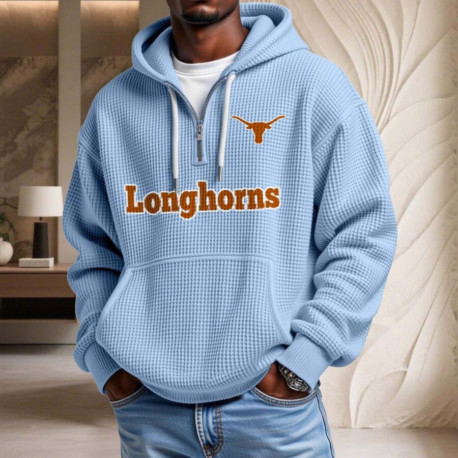 Texas Longhorns Waffelstrick-Hoodie – Bild 7