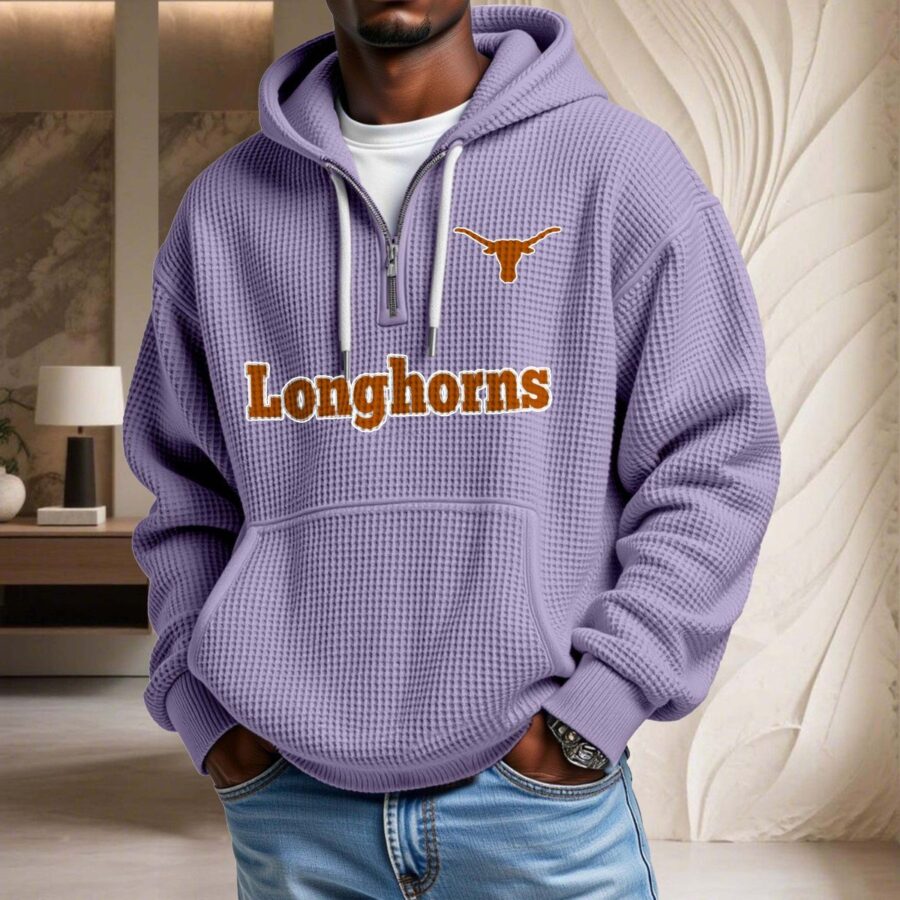 Texas Longhorns Waffelstrick-Hoodie – Bild 10