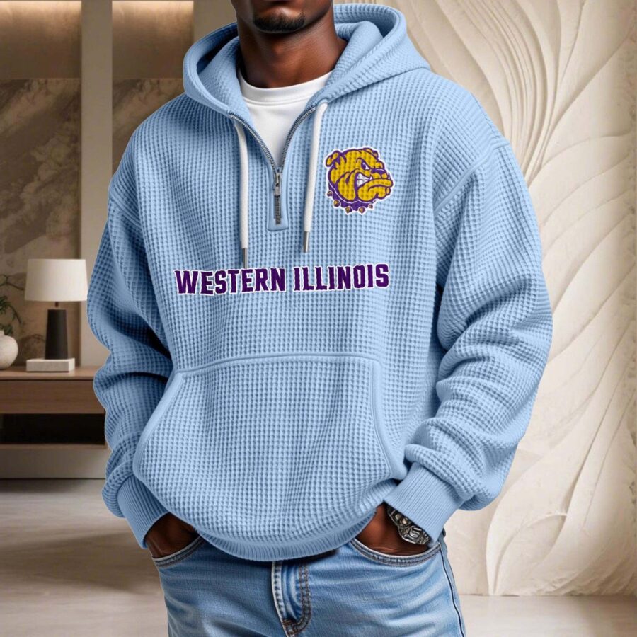 Western Illinois Leathernecks Waffelstrick-Hoodie – Bild 8