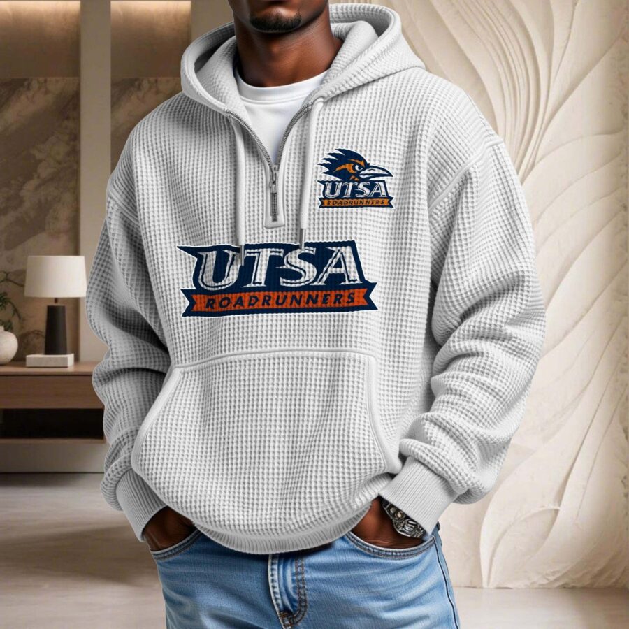 Utsa Roadrunners Waffelstrick-Hoodie – Bild 2