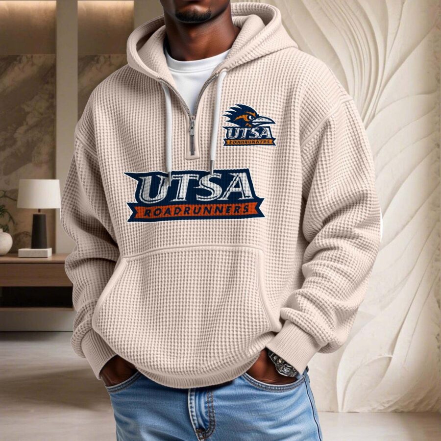 Utsa Roadrunners Waffelstrick-Hoodie – Bild 5