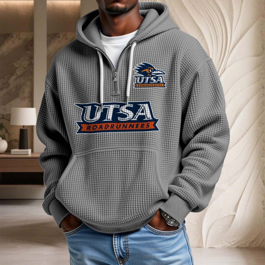 Utsa Roadrunners Waffelstrick-Hoodie – Bild 6