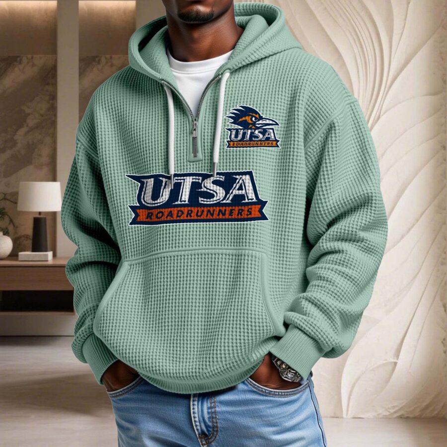 Utsa Roadrunners Waffelstrick-Hoodie – Bild 8