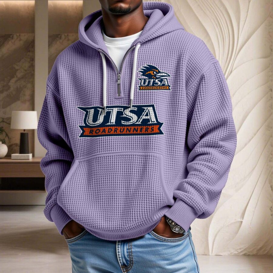 Utsa Roadrunners Waffelstrick-Hoodie – Bild 10