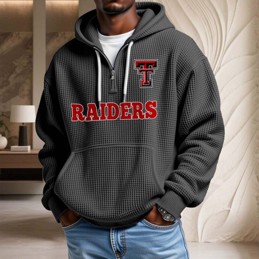 Texas Tech Red Raiders Waffelstrick-Hoodie – Bild 2