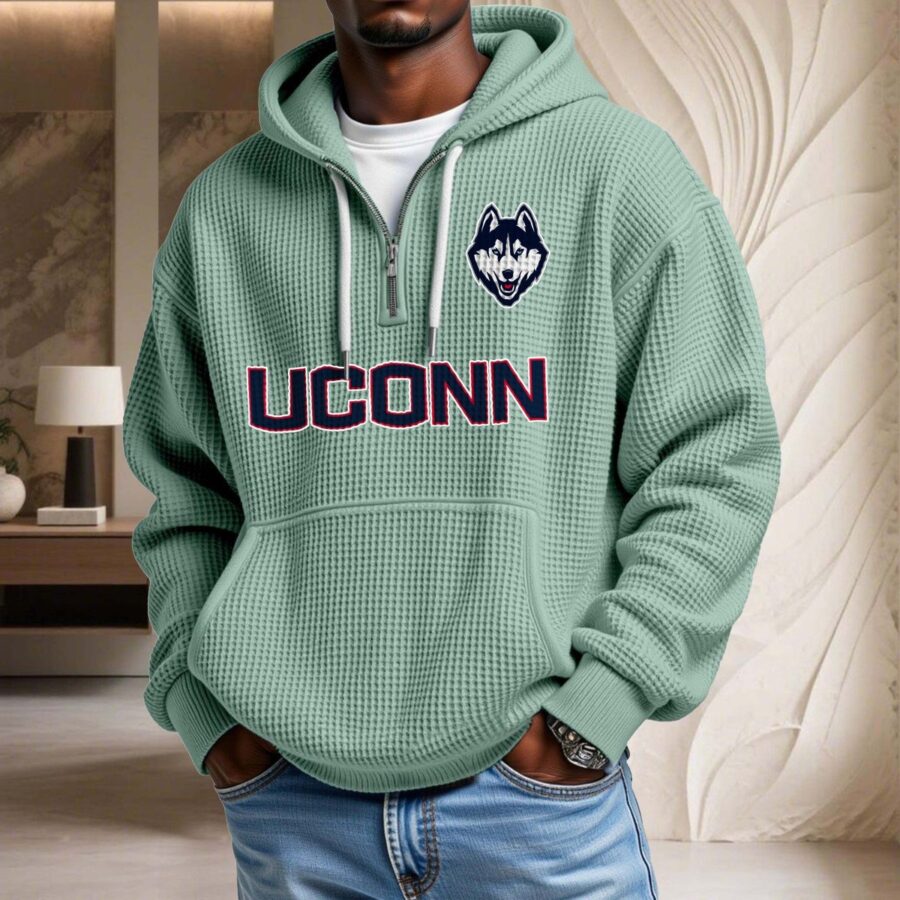 UConn Huskies Waffelstrick-Hoodie – Bild 8