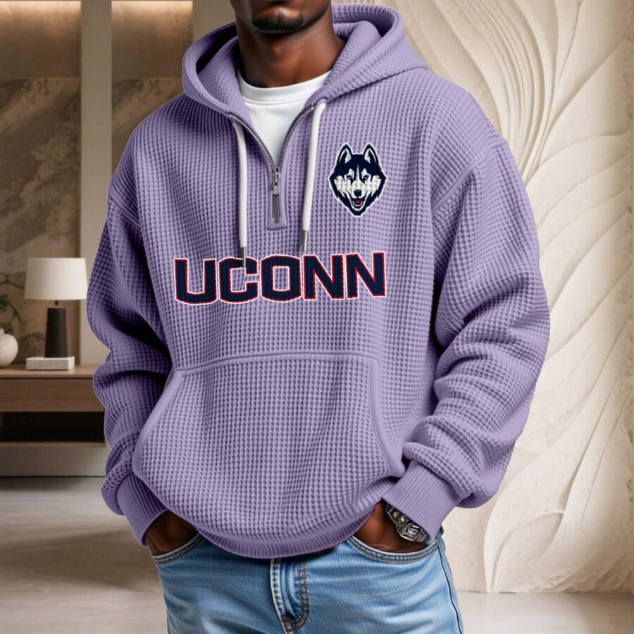 UConn Huskies Waffelstrick-Hoodie – Bild 10