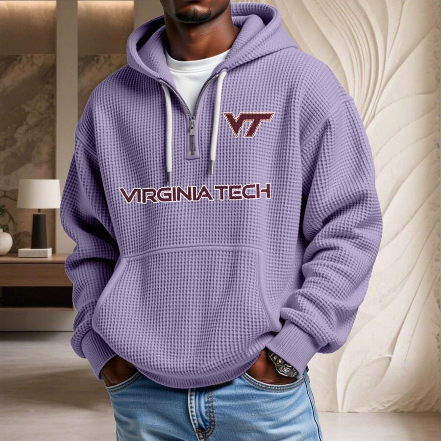 Virginia Tech Hokies Waffelstrick-Hoodie – Bild 10