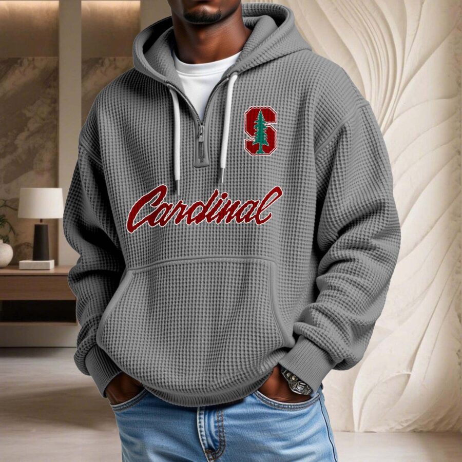 Stanford Cardinal Waffelstrick-Hoodie – Bild 6