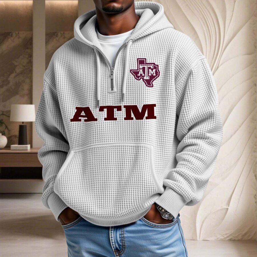 Texas A&M Aggies Waffelstrick-Hoodie – Bild 3