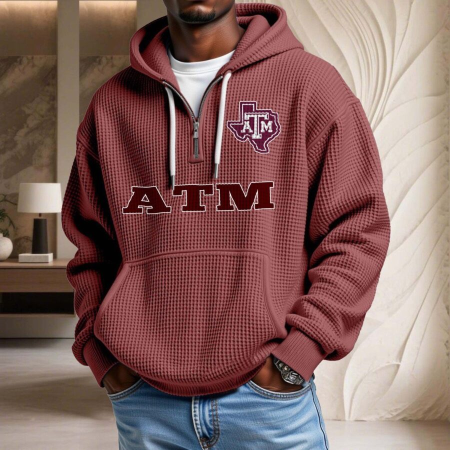 Texas A&M Aggies Waffelstrick-Hoodie – Bild 4