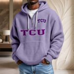 Tcu Horned Frogs Waffelstrick-Hoodie