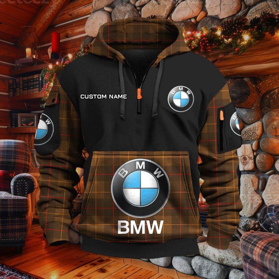 BMW Car Hoodie – Bild 4