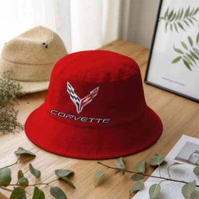 Alternative view of Corvette C8 Anglerhut | Bucket Hat